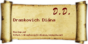 Draskovich Diána névjegykártya