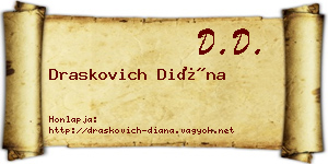 Draskovich Diána névjegykártya