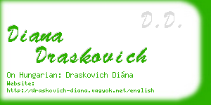 diana draskovich business card